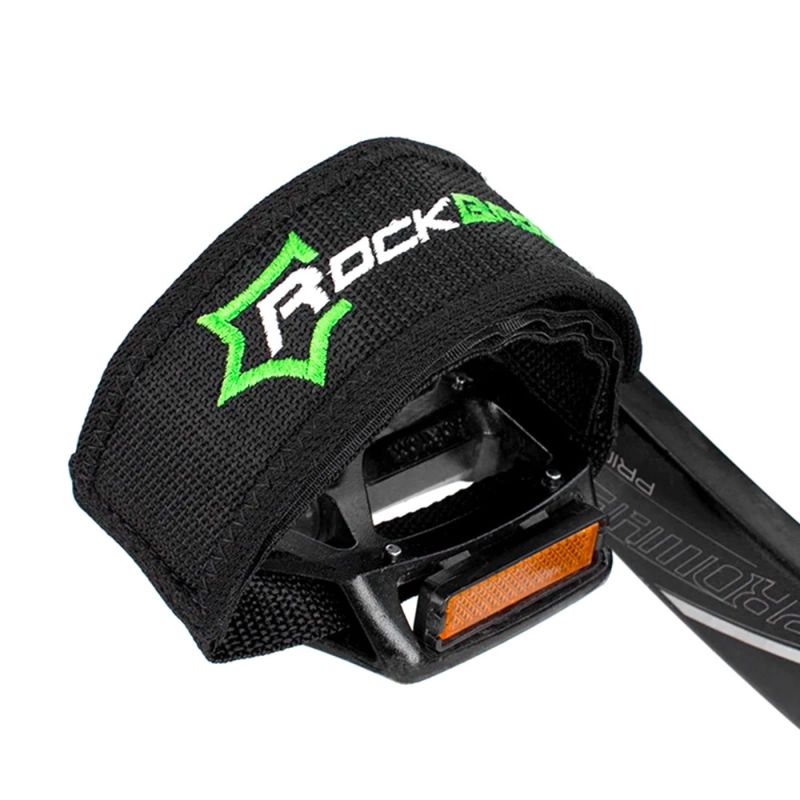 Rockbros Bicycle Pedal Straps 2 pcs - fekete