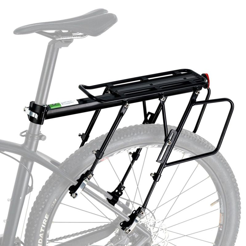 Rockbros bike rack with shelf fekete