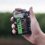 Rockbros Bike Tool Set with Mini Ratchet and Bits - Translucent Green zöld készlet