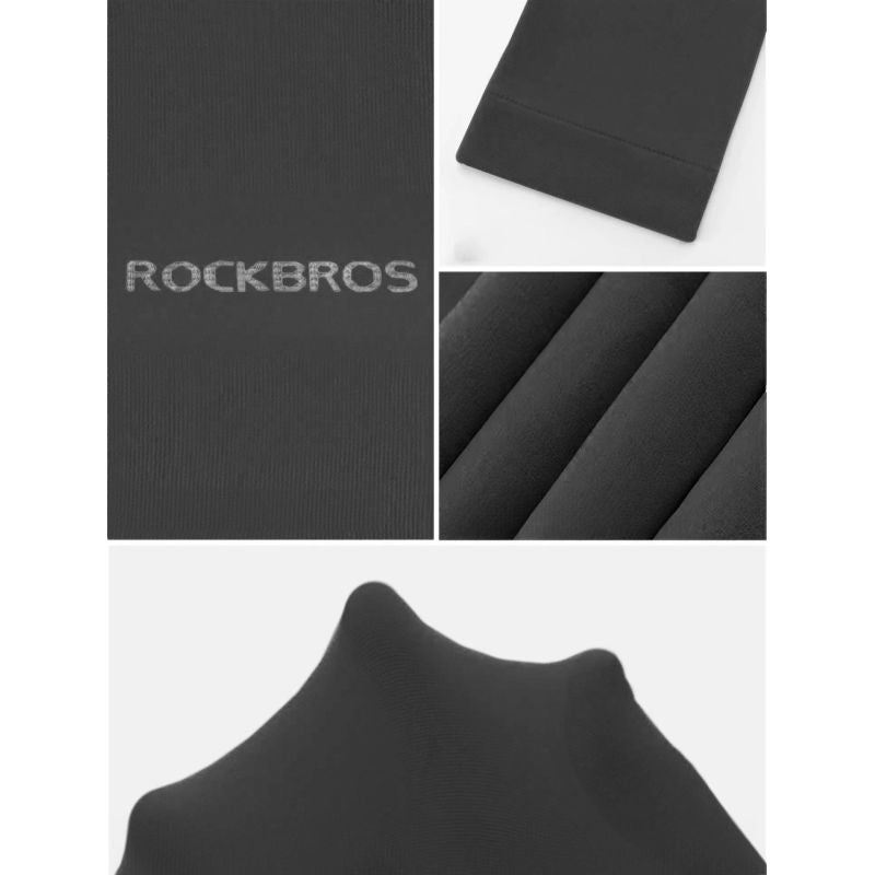 Rockbros cycling arm warmers - black (2 pcs.) czarny 7792721655654-163822