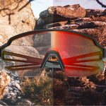 Rockbros Cycling Glasses Photochromic UV Protection with Corrective Insert Orange Lenses - Black narancssárga napszemüveg