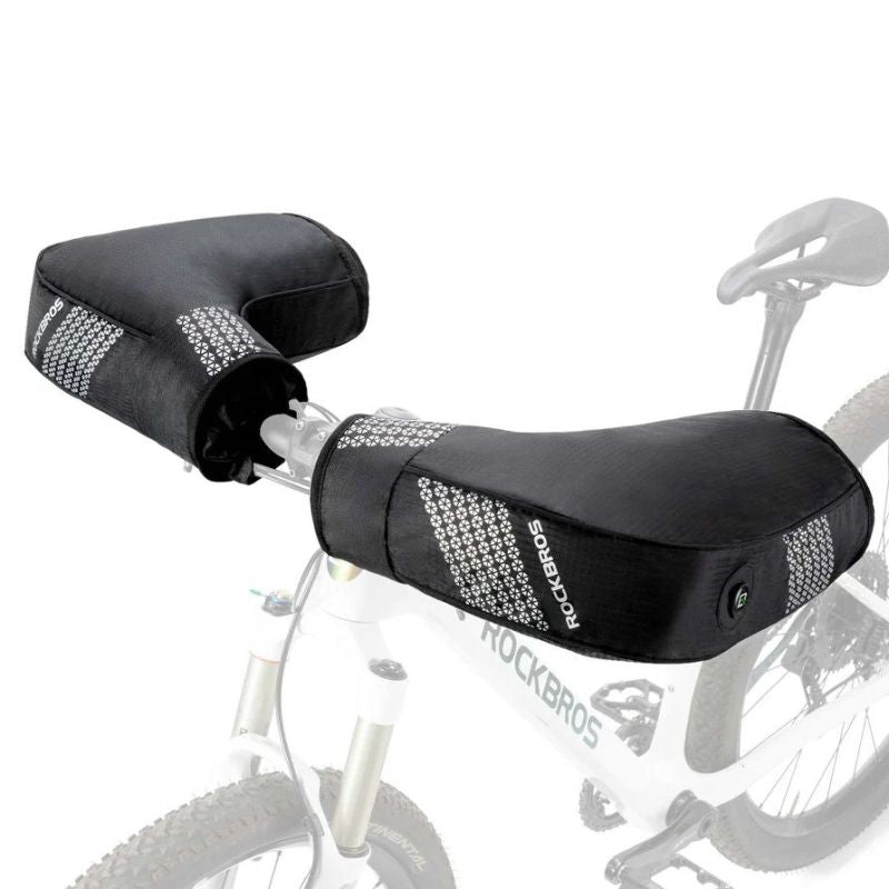 Rockbros D80 Handlebar Mitts, Black fekete kesztyű SI16420001001
