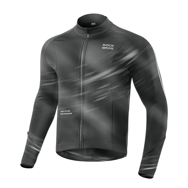 Rockbros Fall/Winter Long Sleeve Cycling Jacket M - fekete férfi