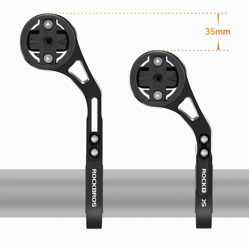 Rockbros FK-301 2-in-1 Handlebar Bike Mount for Computer/Navigator and Camera/Lighting - fekete