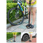 Rockbros Floor Pump with Pressure Gauge - Black and Orange narancssárga pumpa