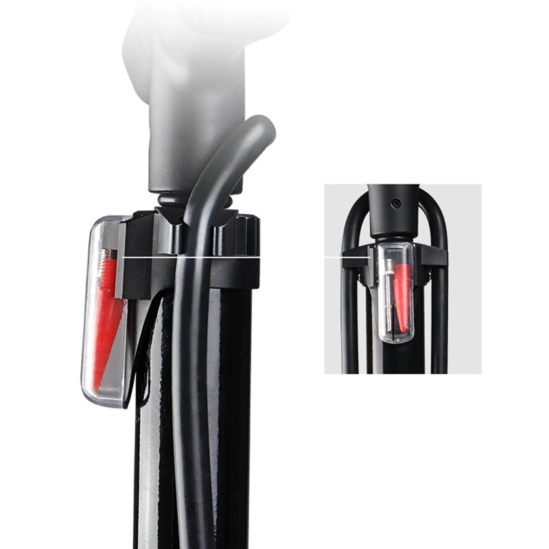 Rockbros Floor Pump with Pressure Gauge - Black and Orange narancssárga pumpa