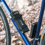 Rockbros Folding Bike Lock with Key - Black fekete