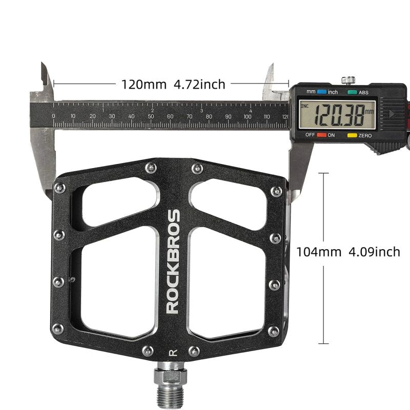 Rockbros K399-BK Wide Platform Bicycle Pedals - Black fekete