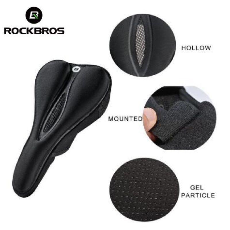 Rockbros LF047-S Gel Bicycle Saddle Cover, Silicone, Size M – Black fekete hátizsák Rockbros-LF047-S
