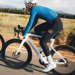 Rockbros Long Fleece Bib Tights with Pad Size S - fekete nadrág