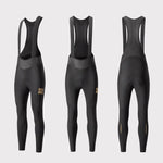 Rockbros Long Fleece Bib Tights with Pad Size S - fekete nadrág