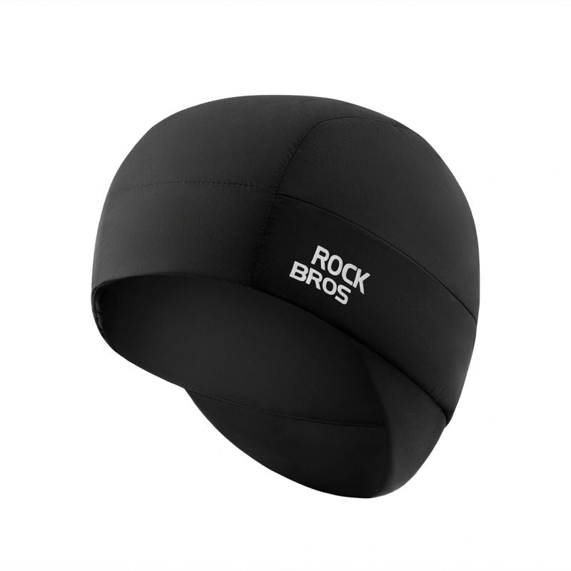 Rockbros M015 Winter Reversible Cycling Cap Size 54-61 cm - fekete kötött sapka