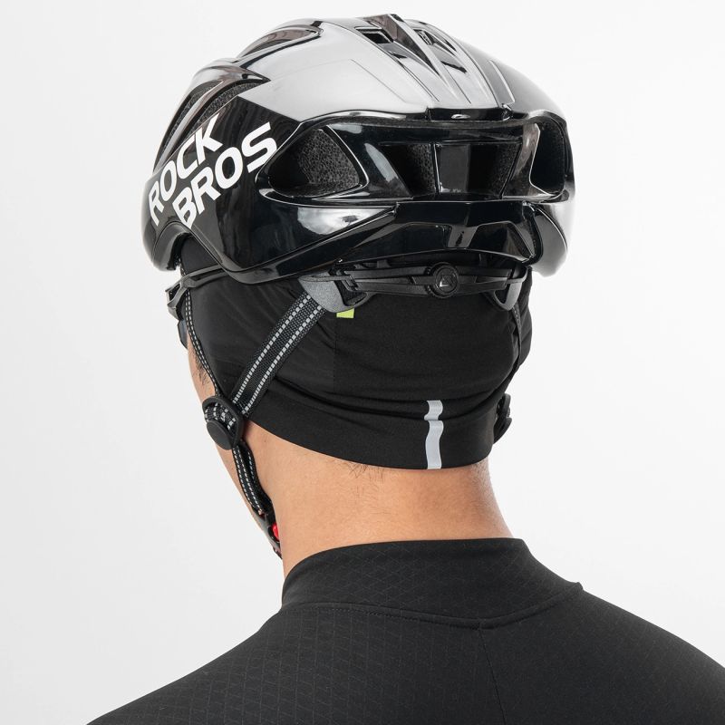 Rockbros M015 Winter Reversible Cycling Cap Size 54-61 cm - fekete kötött sapka