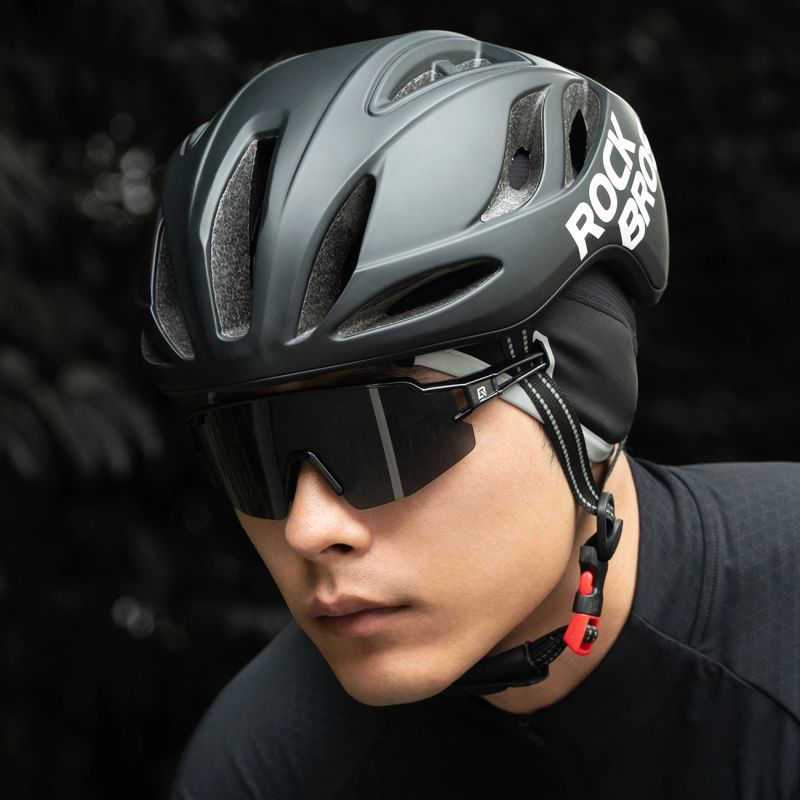 Rockbros M016 Winter Windproof Cycling Cap Size 54-61 cm - fekete kötött sapka