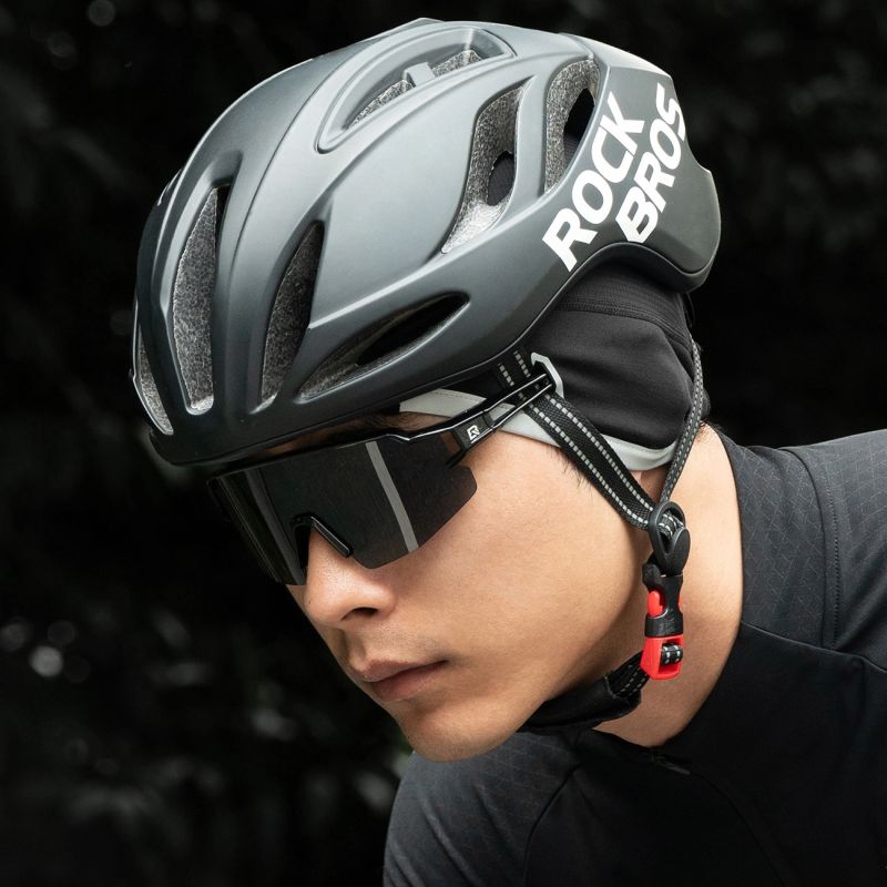 Rockbros M016 Winter Windproof Cycling Cap Size 54-61 cm - fekete kötött sapka