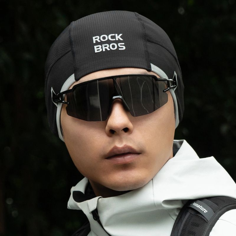 Rockbros M016 Winter Windproof Cycling Cap Size 54-61 cm - fekete kötött sapka