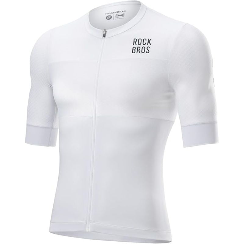 Rockbros Men's Cycling Jersey White 3D férfi
