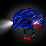 Rockbros MTB bike helmet with light blue 57-62cm