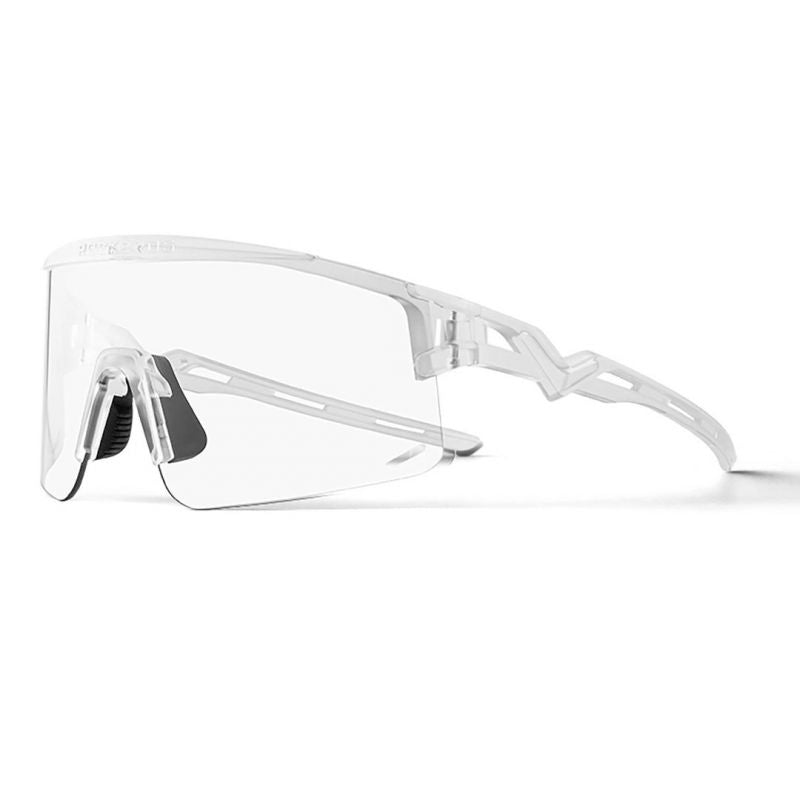 Rockbros Photochromic Cycling Glasses with UV Protection and Corrective Insert - White fehér napszemüveg