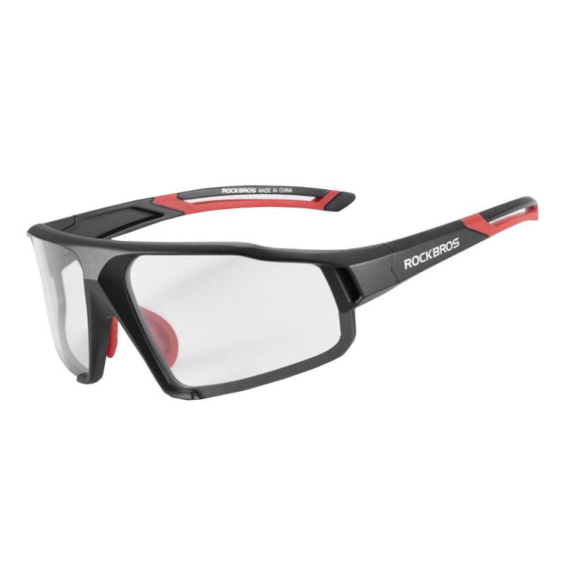 Rockbros photochromic glasses black and red piros napszemüveg