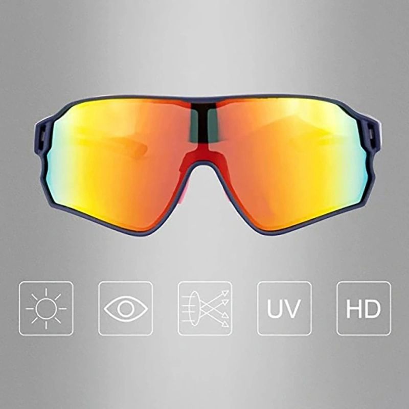 Rockbros Polarized Cycling Glasses - Blue and Pink rózsaszín napszemüveg