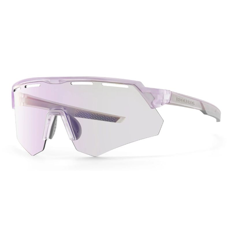 Rockbros Polarized Cycling Glasses with UV Protection and Corrective Insert - Purple lila napszemüveg