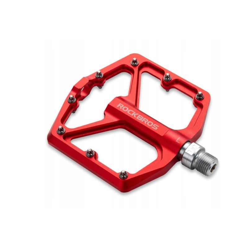 Rockbros red platform bike pedals
