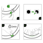 Rockbros repair kit for bicycle inner tubes - translucent fekete készlet