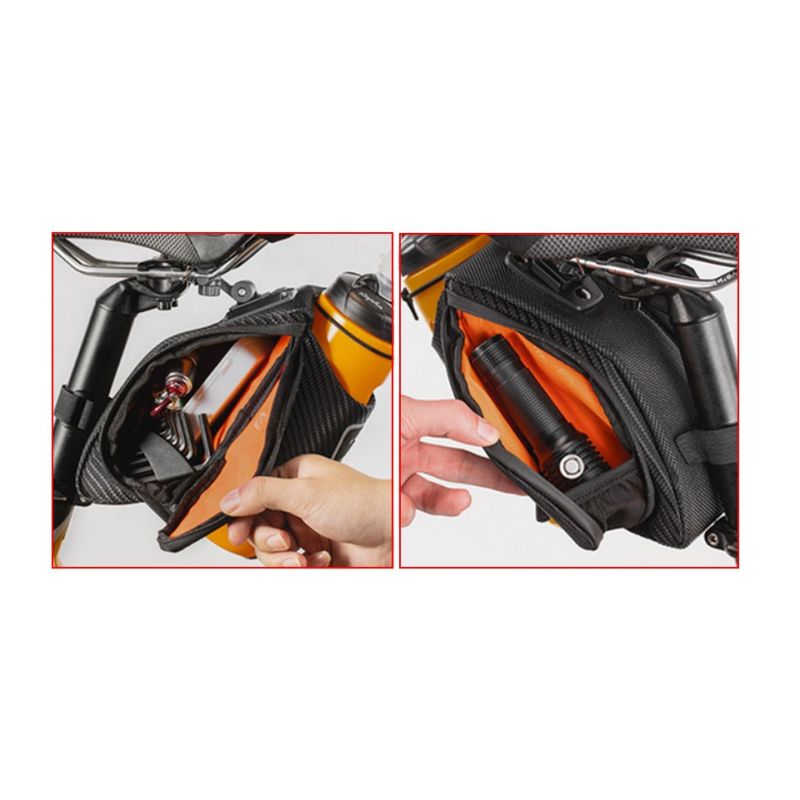 Rockbros Saddle Bag with Bottle Holder water bottles, training equipment, bags