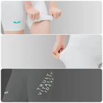 Rockbros TVI Women's Cycling Shorts with Bib and Pad Size S - fehér női rövidnadrág
