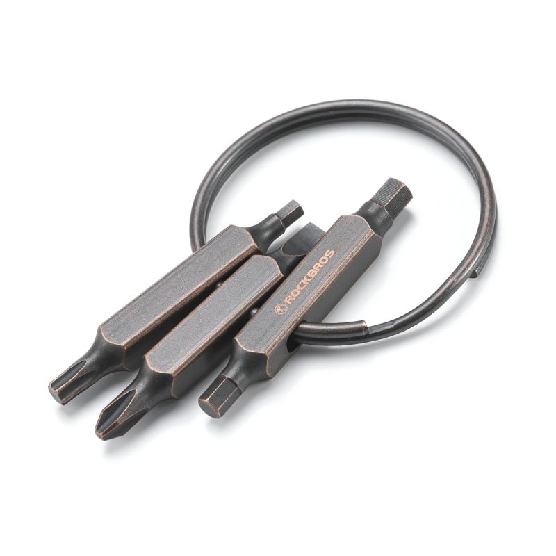Rockbros VK-ARCO3 ROAD TO SKY Multitool 6-in-1 Keychain - Brown barna 304004-211646