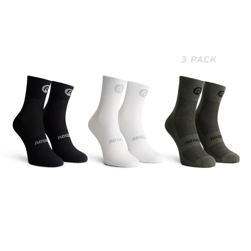 Rogelli CORE COMBI 3pack socks kerékpáros ruha