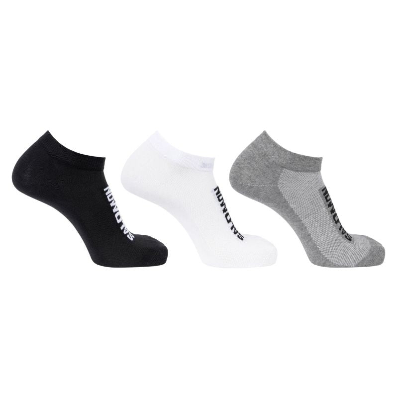 Salomon Everyday Lite Low 3-Pack Black/White/Frost Gray 42 / 44 LC2912200