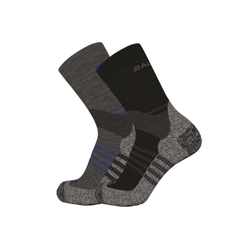 Salomon X Ultra Access Crew 2-Pack R+L Anthracite-Black 42 / 44 LC2083200