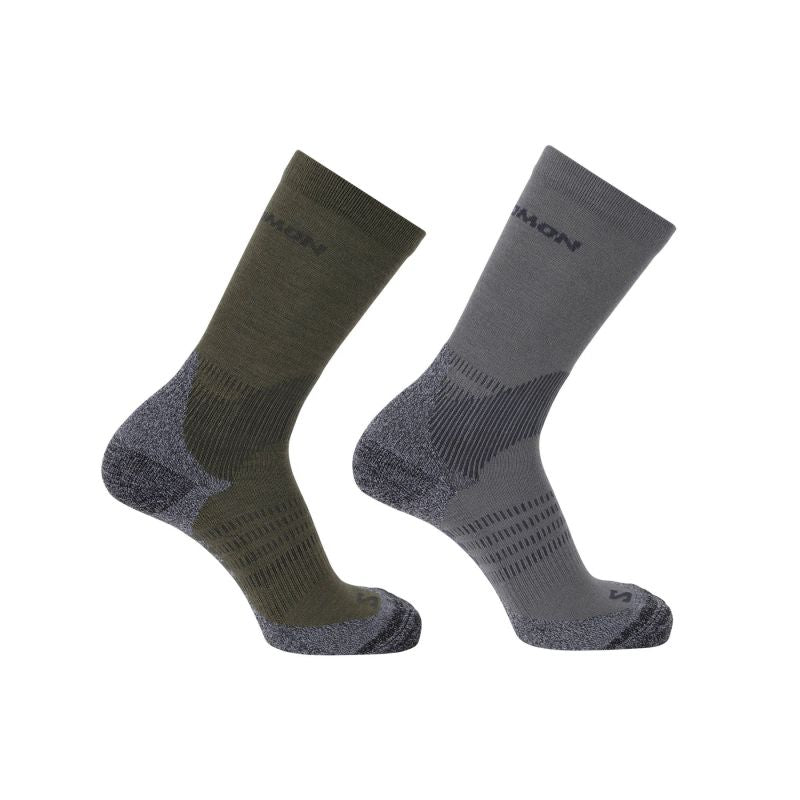 Salomon X Ultra Access Crew 2-Pack R+L Excalibur/Olive Night 42 / 44 LC2910600