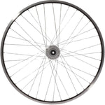 Shimano 28 INCH FRONT WHEEL WITH HUB BLACK RIM fekete kerékpár alkatrész