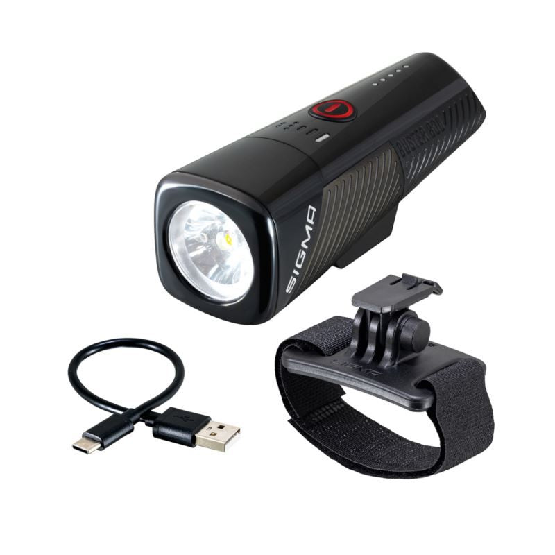 Sigma BUSTER 800 HL front light fekete kerékpáros computer