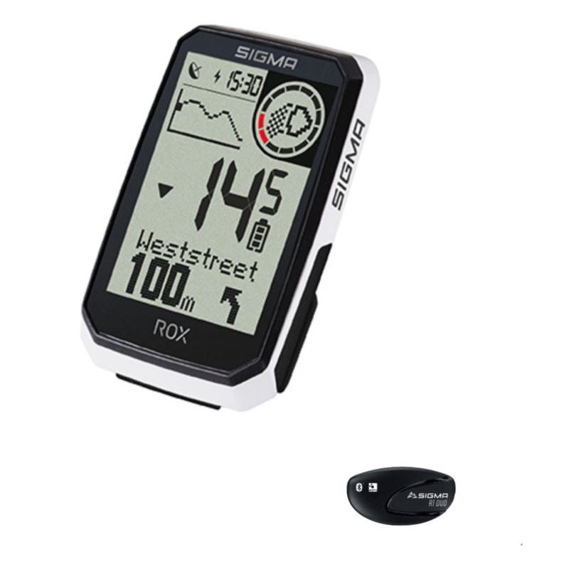 Sigma ROX 4.0 ENDURANCE HR SET white fehér kerékpáros computer