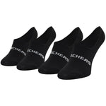 Skechers 2PPK Mesh Ventilation Footies Black Zokni SK44008-9999