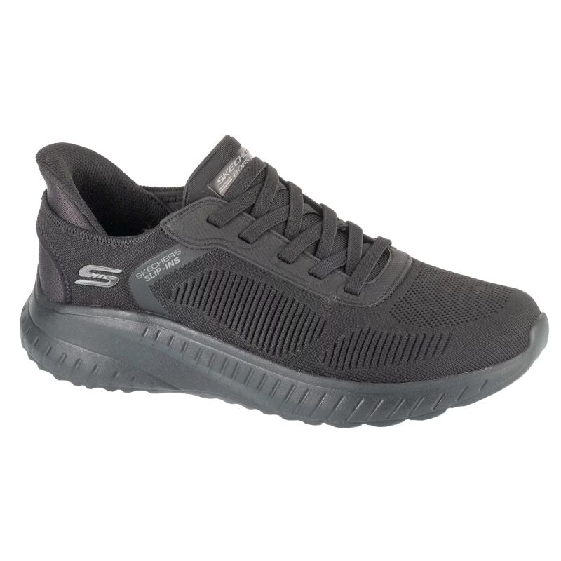 Skechers BOBS Squad Chaos Slip-Ins Férfi Utcai Cipő - Fekete 118312-BBK