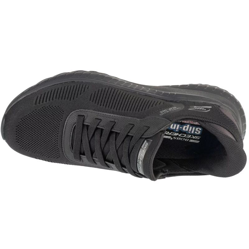 Skechers BOBS Squad Chaos Slip-Ins Férfi Utcai Cipő - Fekete 118312-BBK