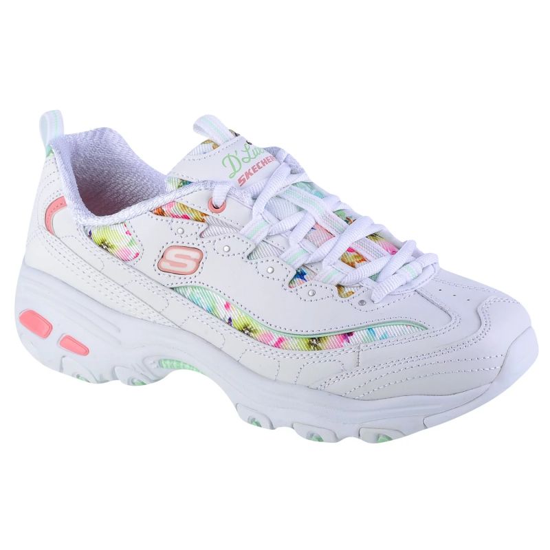 Skechers D'Lites Blooming Fields Női Lifestyle Cipő - Fehér 149794-WMLT