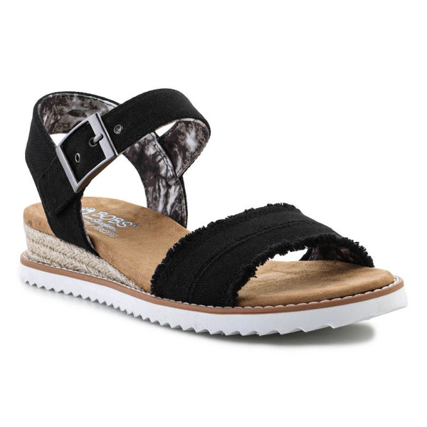 Skechers Espadrilles BOBS Adobe Princess W 113541-BLK Sandals Cipő