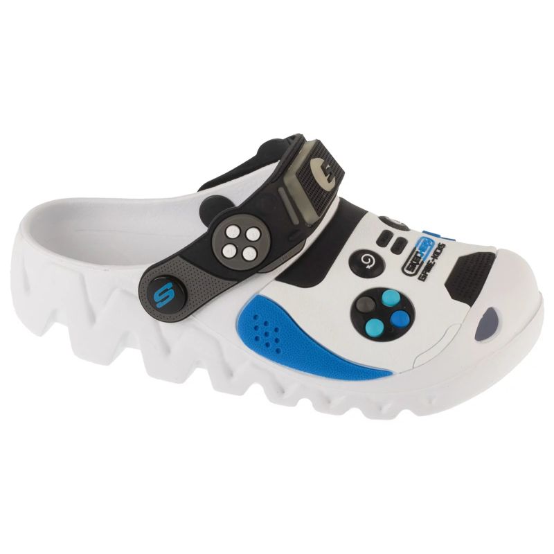 Skechers Foamies: Zaggle - Hydro-Pointz White gyerek 406721L-WBKB