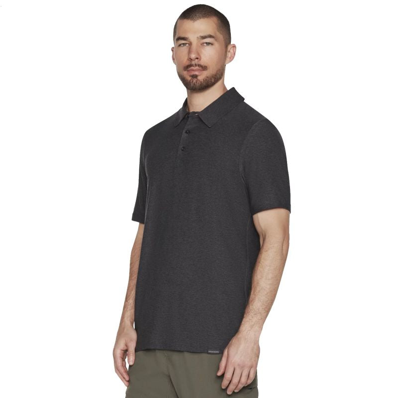 Skechers Go Dri All Day Polo Gray férfi MTO78-BKCC