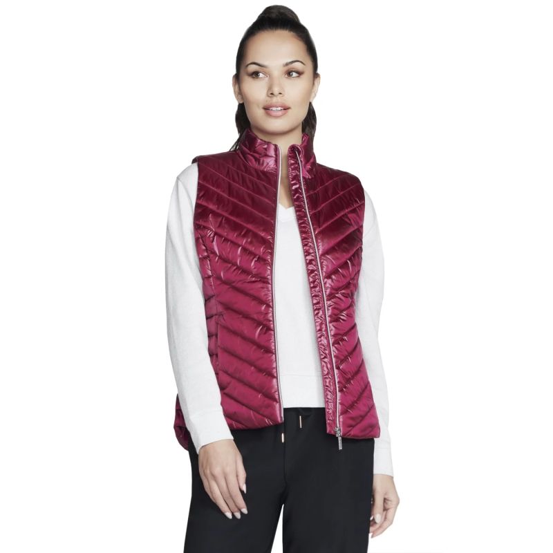 Skechers GO Shield Shine Vest Pink JA151-PKRD