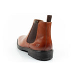 Skechers men's Chelsea boots Miller-Boris elegant leather brown barna férfi utcai cipő 205072COG
