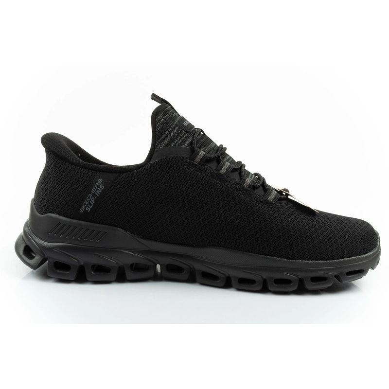 Skechers men's sneakers Glide-Step comfortable lightweight Slip-Ins black fekete férfi utcai cipő 233010BBK