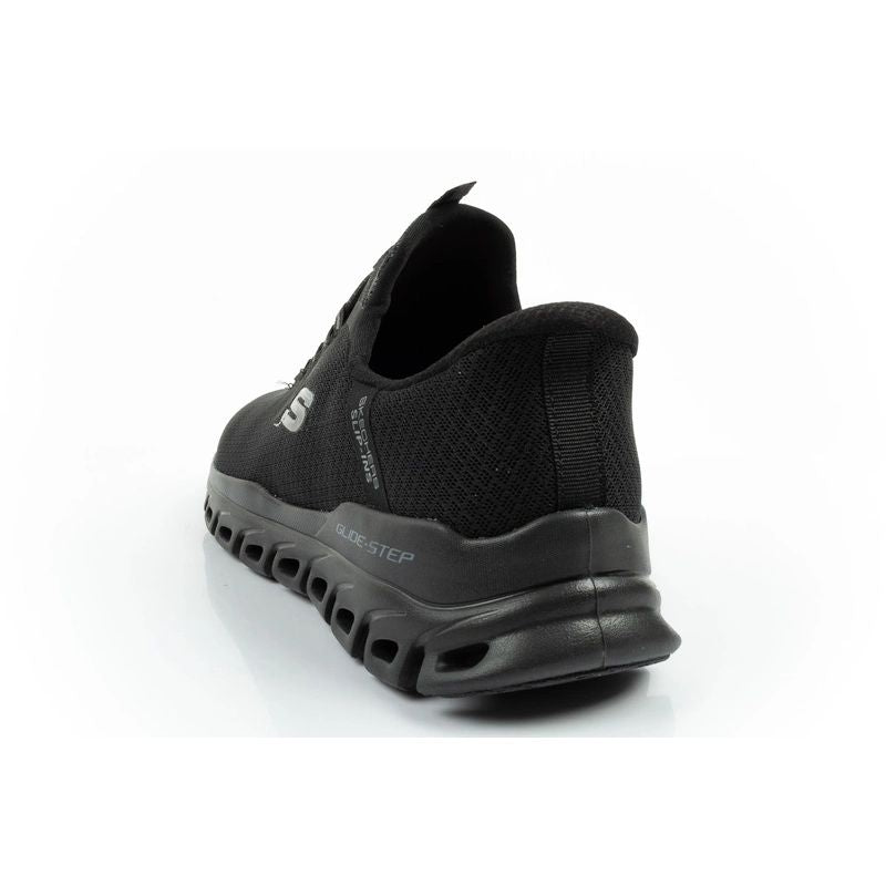 Skechers men's sneakers Glide-Step comfortable lightweight Slip-Ins black fekete férfi utcai cipő 233010BBK