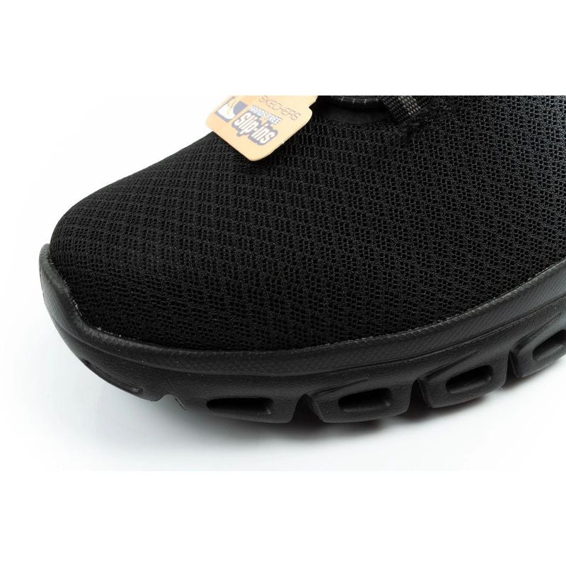 Skechers men's sneakers Glide-Step comfortable lightweight Slip-Ins black fekete férfi utcai cipő 233010BBK